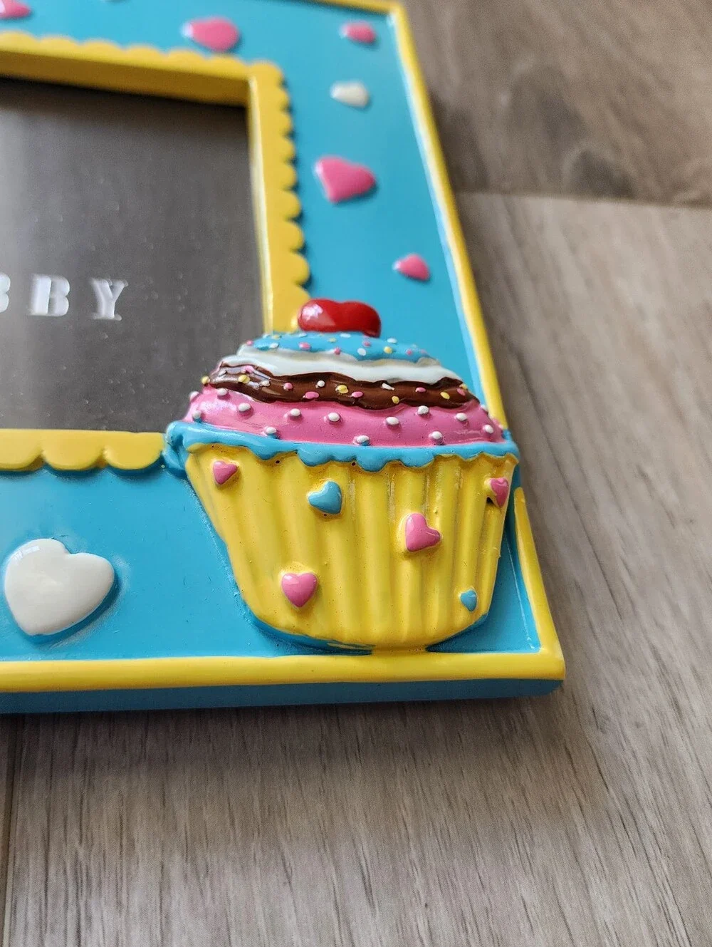 ​Hobby Lobby Cupcake & Hearts 4x6 Picture Frame